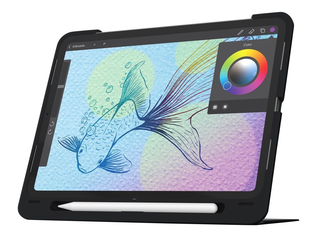 ZAGG Slim Book go - Caja de teclado y folio - retroiluminación - Bluetooth - para Apple 11-inch iPad Pro (1ª generación)