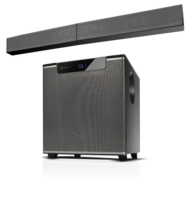 Klip Xtreme KSB-260 - Sound bar - Black & silver - Wireless 2.1 Optical
