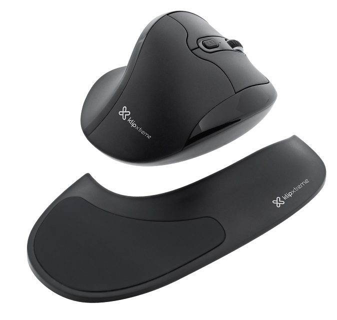 Klip Xtreme - Mouse - 2.4 GHz - Wireless - Black - Resting Pad Business