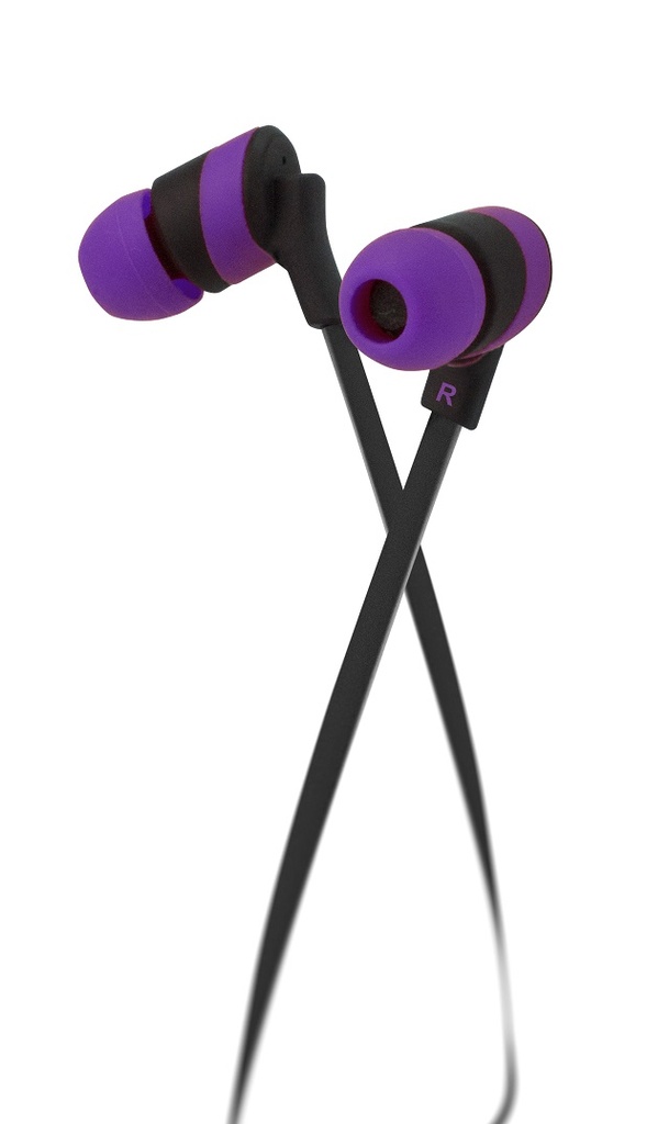 Klip Xtreme - KHS-625PR - Earphones - Para Home audio / Para Portable electronics / Para Tablet - Wired - 3.5mm - Purpura
