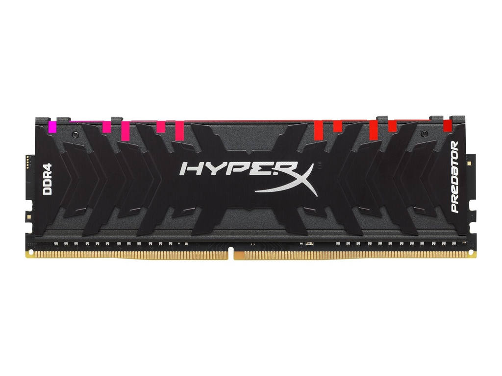 HyperX Predator RGB - DDR4 - módulo - 16 GB - DIMM de 288 espigas - 3200 MHz / PC4-25600 - CL16 - 1.35 V - sin búfer - no ECC - negro