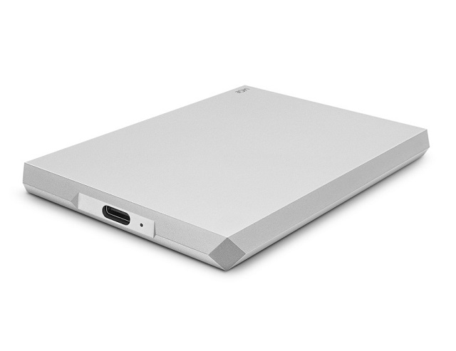 LaCie Mobile Drive STHG2000400 - Disco duro - 2 TB - externo (portátil) - USB 3.1 Gen 2 (USB-C conector) - luna de plata