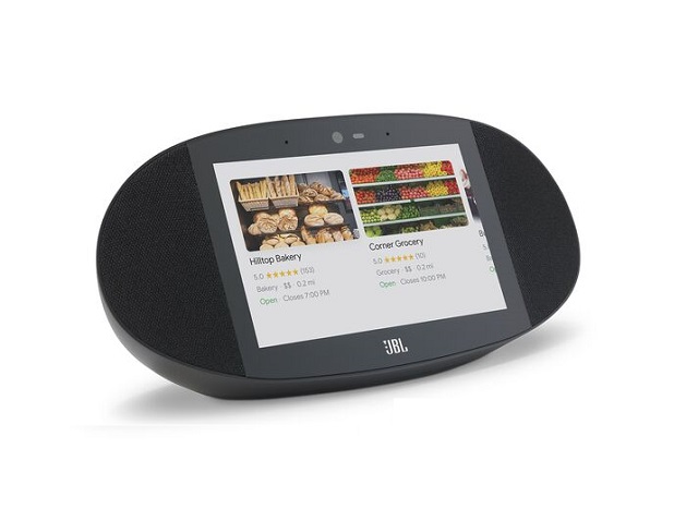 JBL LINK VIEW - Pantalla inteligente - LCD 8" - inalámbrico - Bluetooth, Wi-Fi - 20 vatios - negro