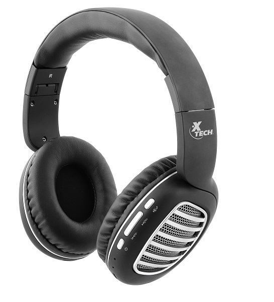Xtech Palladium - XTH-630 - Auriculares con diadema - Inalámbrico- Características: Diseño liviano que calza cómodamente sobre los oídos - Microparlantes de 40mm imparten un sonido natural y muy nítido desde distintas fuentes de audio - Diseño plegable para fácil transporte - Controles de conexión, y para gestión de música o llamadas integrados en la unidad - Audífono: Unidad del parlante: Fi40mm - Máxima potencia de salida (R.M.S.): 20mW  - Relación de señal a ruido: 80dB - Impedancia: 32?±15% 
