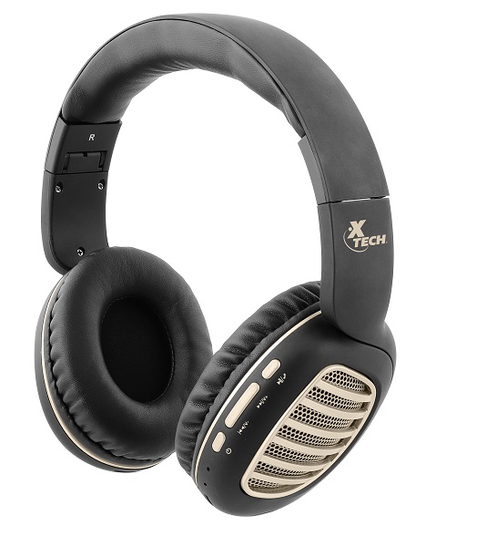 Xtech Palladium - XTH-630 - Auriculares con micrófono - Inalámbrico- Características: Diseño liviano que calza cómodamente sobre los oídos - Microparlantes de 40mm imparten un sonido natural y muy nítido desde distintas fuentes de audio - Diseño plegable para fácil transporte - Controles de conexión, y para gestión de música o llamadas integrados en la unidad - Audífono: Unidad del parlante: Fi40mm - Máxima potencia de salida (R.M.S.): 20mW  - Relación de señal a ruido: 80dB - Impedancia: 32?±15