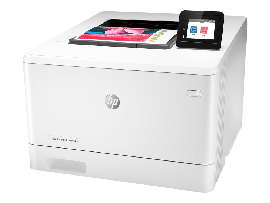 HP Color LaserJet Pro M454dw - Impresora - color - a dos caras - laser - A4/Legal - 38.400 x 600 ppp - hasta 27 ppm (mono) / hasta 27 ppm (color) - capacidad: 300 hojas - USB 2.0, Gigabit LAN, Wi-Fi(n), host USB