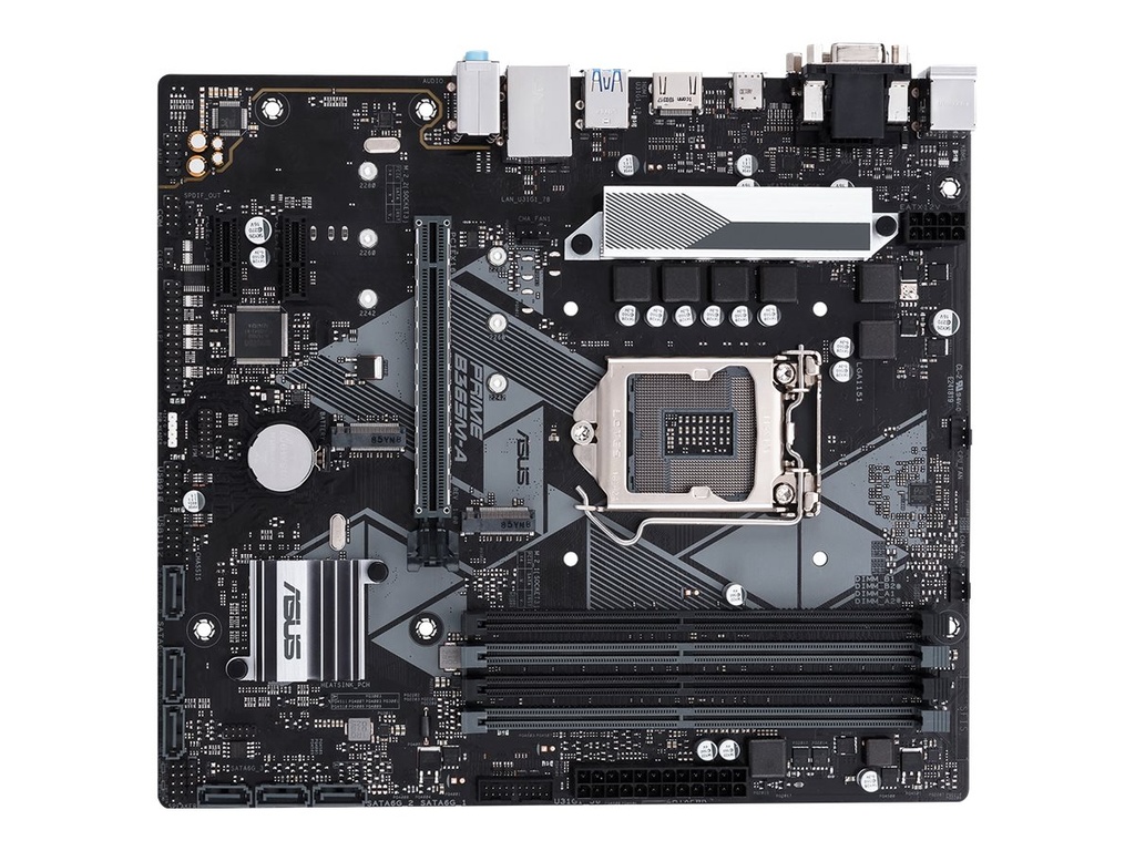ASUS PRIME B365M-A - Placa base - micro ATX - LGA1151 Socket - B365 - USB 3.1 Gen 1, USB-C Gen1 - Gigabit LAN - Tarjeta gráfica (CPU necesaria) - HD Audio (8-canales)