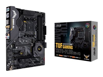ASUS TUF GAMING X570-PLUS (WI-FI) - Placa base - ATX - Socket AM4 - AMD X570 - USB-C Gen2, USB 3.2 Gen 1, USB 3.2 Gen 2 - Bluetooth, Gigabit LAN, Wi-Fi - Tarjeta gráfica (CPU necesaria) - HD Audio (8-canales)