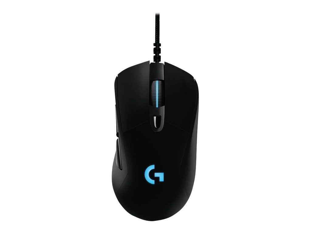 Logitech Gaming Mouse G403 HERO - Ratón - óptico - 6 botones - cableado - USB - negro