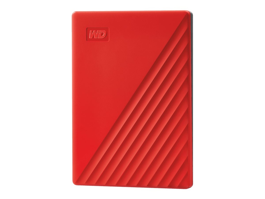 WD My Passport WDBYVG0020BRD - Disco duro - cifrado - 2 TB - externo (portátil) - USB 3.2 Gen 1 - AES de 256 bits - rojo