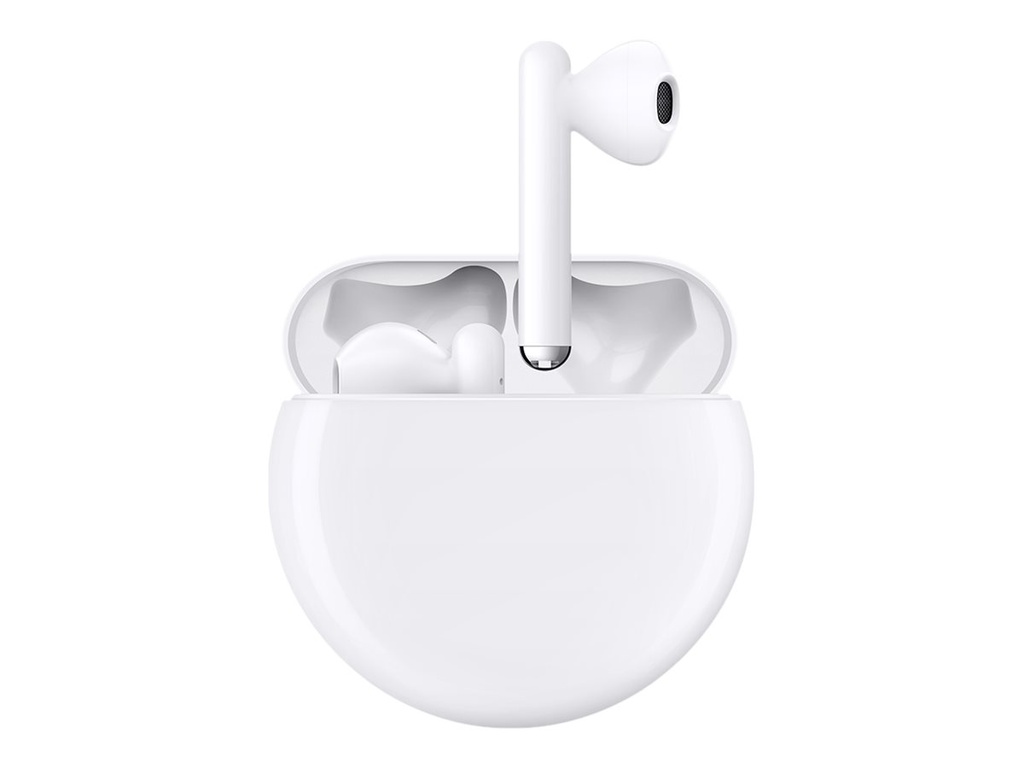 Huawei FreeBuds 3 - Auriculares inalámbricos con micro - en oreja - Bluetooth - cancelación de sonido activo - blanco cerámica
