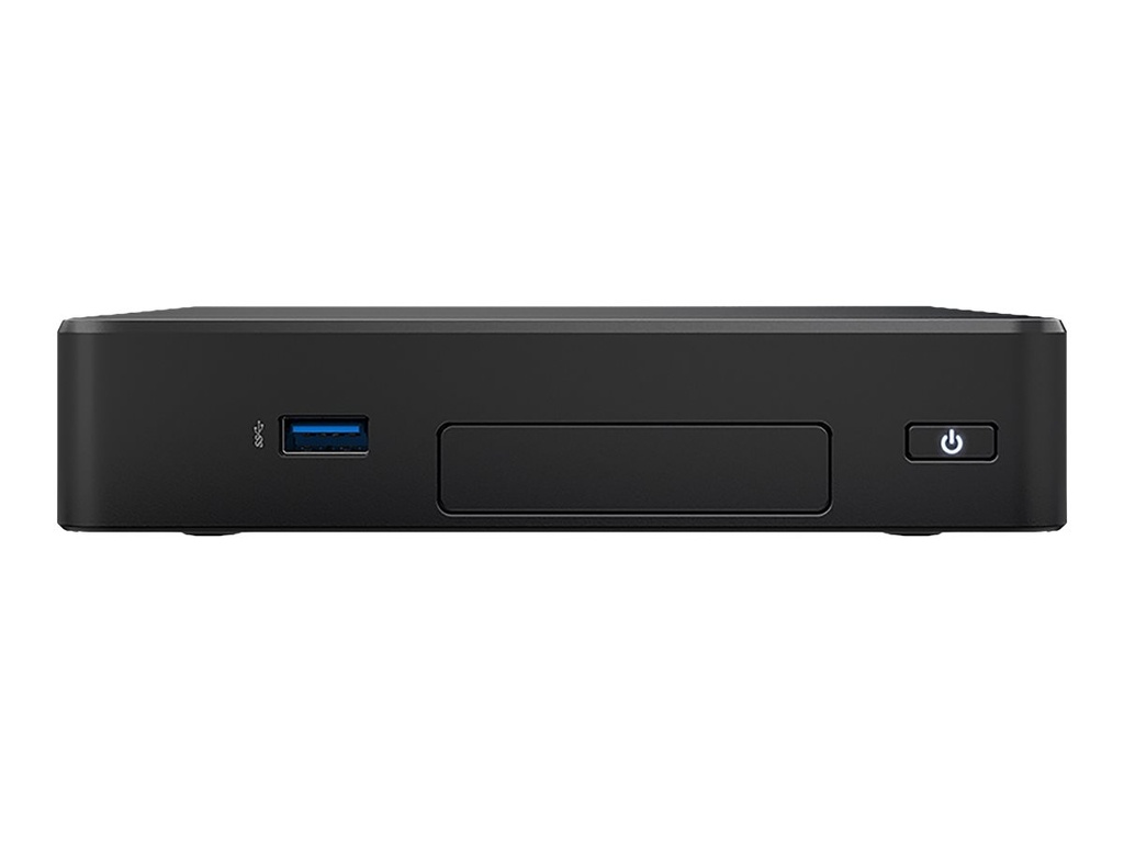 Intel Next Unit of Computing Kit 8 Rugged Kit NUC8CCHKR - Limitado - miniordenador - 1 x Celeron N3350 / 1.1 GHz - RAM 4 GB - flash - eMMC 64 GB - HD Graphics 500 - GigE - WLAN: 802.11a/b/g/n/ac, Bluetooth 4.2