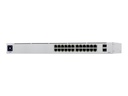 Ubiquiti UniFi Switch USW-24-POE - Conmutador - Gestionado - 24 x 10/100/1000 (16 PoE+) + 2 x Gigabit SFP - sobremesa, montaje en rack - PoE++ (95 W)