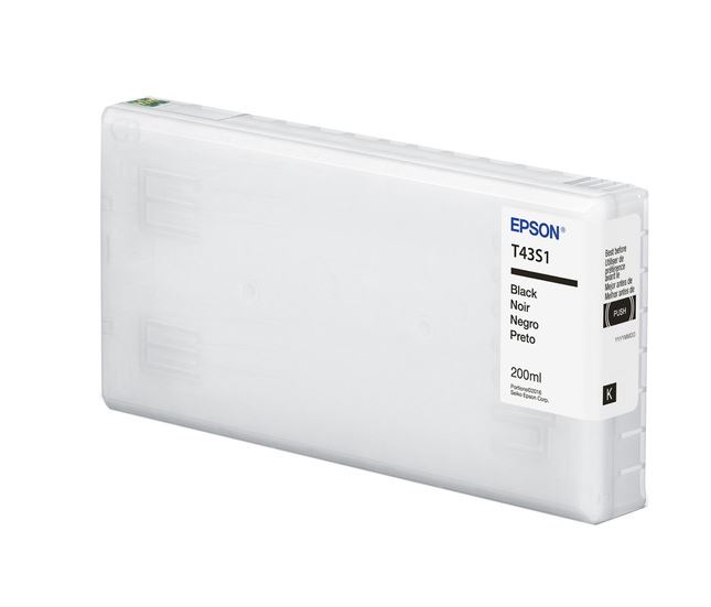 Epson T43S - 200 ml - negro - original - cartucho de tinta - para SURELAB D870