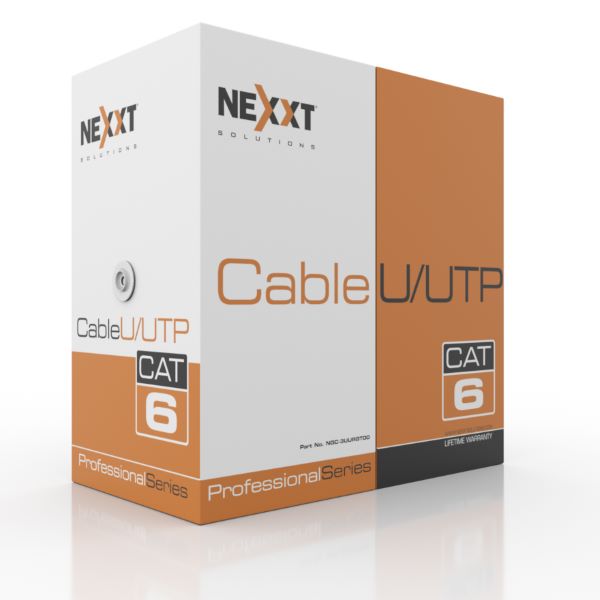 Nexxt Solutions Infrastructure - Bulk cable - UTP - 305 m - RJ-45 a  - Gray - Cat6 4P CMR 23AWG