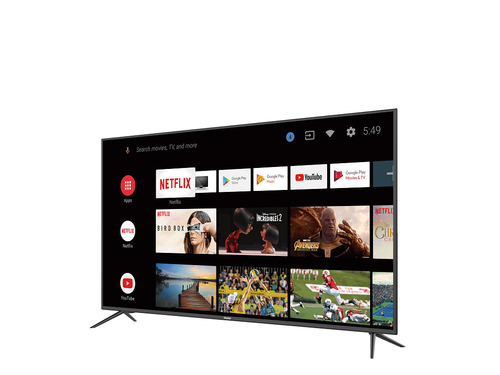 Haier - TV inteligente - 58" - 4K UHD (2160p) - Google Android 9 - serie K6500DUG