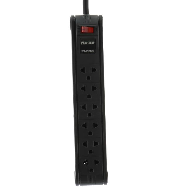 Forza - Power strip - 6 Tomas de Corriente - Univ NEMA 10ft Cable