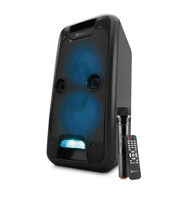 Klip Xtreme - Speaker system -  KLS-661 - Black - 2x8" Party Portable - Tiempo de carga de la batería: 8 horas. Duración de la batería: hasta 10 - Pantalla: LED 