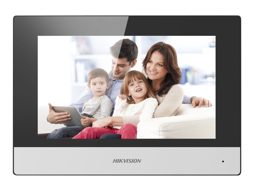 Hikvision DS-KH6320-WTE1 - Sistema de intercomunicación de vídeo - inalámbrico, cableado - LAN 10/100, 802.11b, 802.11g, 802.11n - 7" monitor LCD