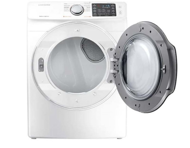 Samsung - Secadora frontal de Gas 22kg  - DV22M5500PWAP - Blanca - Tecnología VRT Plus™ reduce el ruido y la vibración del lavado  - Tecnología Smart Care - La función MultiSteam ™ infunde tu ropa con vapor para - Vent Sensor monitorea continuamente los ductos de aire para asegurarse que operan de forma segura y eficiente. - Pantalla del panel LED - Bloqueo para niños 