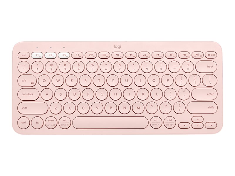 Logitech K380 Multi-Device Bluetooth Keyboard - Teclado - inalámbrico - Bluetooth 3.0 - QWERTY - español - rosa