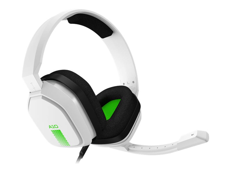 ASTRO A10 - Auricular - tamaño completo - cableado - conector de 3,5 mm - blanco - para Xbox One, Xbox One S, Xbox One X