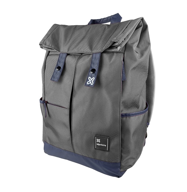 Klip Xtreme - Notebook carrying backpack - 15.6" - 600D polyester - Gray