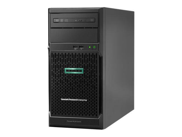 HPE ProLiant ML30 Gen10 - Servidor - torre - 4U - 1 vía - 1 x Xeon E-2224 / 3.4 GHz - RAM 16 GB - SATA - de intercambio no en caliente 3.5" bahía(s) - HDD 1 TB - Matrox G200 - GigE - monitor: ninguno