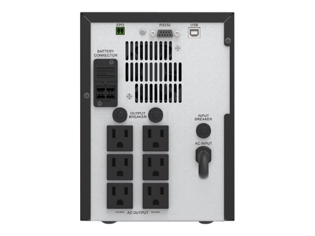 APC Easy UPS SMV SMV1500A - UPS - CA 120 V - 1050 vatios - 1500 VA - RS-232, USB - conectores de salida: 6 - not sold in CO, VT and WA