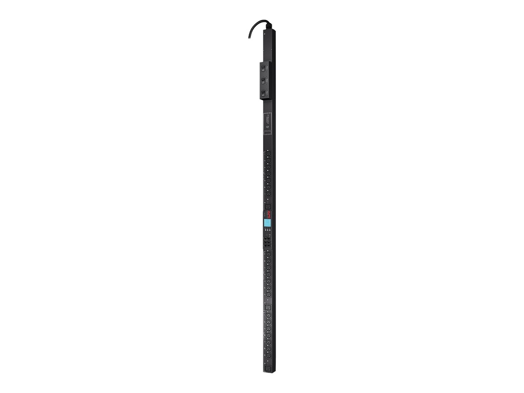 APC Switched Rack PDU 2G Zero U - Unidad de distribución de alimentación (montaje en bastidor) - CA 208 V - RS-232 - input: NEMA L21-30 - conectores de salida: 24 - Canadá, Estados Unidos - negro - para P/N: AR9300SP, AR9307SP, SMX1500RMNCUS, SRT1000RMXLI, SRT10RMXLIX806, SRT5KRMXLW-TW