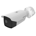 Hikvision Fever Screening Thermal & Optical Network Bullet Camera DS-2TD2636B-15/P - Cámara de videovigilancia de red/térmica - en interior - color (Día y noche) - 2688 x 1520 (óptico) / 384 x 288 (térmico) - focal fijado - audio - compuesto - LAN 10/100 - MJPEG, H.264, H.265 - DC 12 V / AC 24 V / PoE Class 3