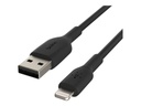 Belkin BOOST CHARGE - Cable Lightning - Lightning (M) a USB (M) - 1 m - negro - para Apple 10.5-inch iPad Pro; 12.9-inch iPad Pro (2nd generation); iPhone 11, 11 Pro, 11 Pro Max, 8, XR, XS, XS Max