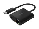 Belkin - Ethernet and charge adapter - USB-C - Gigabit Ethernet x 1 + USB-C (solo alimentación) x 1