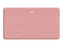 Logitech Keys-To-Go - Teclado - Bluetooth - rosáceo