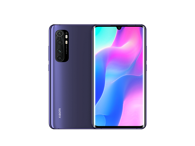 Xiaomi Mi Note 10 Lite - Smartphone - Android - 128 GB - Nebula Purple - Touch - 5260 mAh - 6.47” 3D curved AMOLED - RAM:6 GB