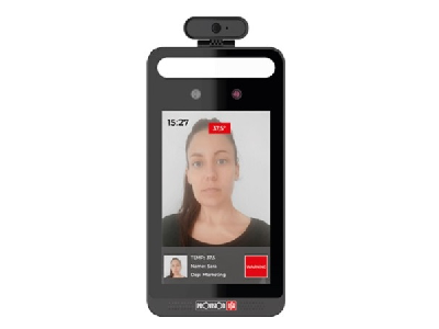 Provision-ISR - Access control terminal - EasyCheck - Rango de medida de temperatura 0~50 - Exactitud ± 0.3 - Distancia de medición 0.3~0.5m - Entrada de audio 1canal, micrófono incluido - Salida de audio Parlante incluido