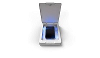 ZAGG InvisibleShield UV Sanitizer - Caja de desinfección por UV para teléfono móvil - hasta 6,9" - blanco