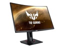 ASUS TUF Gaming VG27VQ - Monitor LED - curvado - 27" - 1920 x 1080 Full HD (1080p) @ 165 Hz - VA - 400 cd/m² - 3000:1 - 1 ms - HDMI, DVI-D, DisplayPort - altavoces - negro