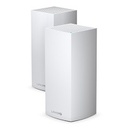 Linksys VELOP Whole Home Mesh Wi-Fi System MX10 - Sistema Wi-Fi (2 enrutadores) - malla - GigE, 802.11ax - 802.11a/b/g/n/ac/ax - Doble banda