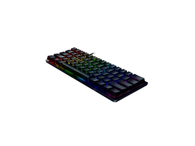 Razer Huntsman Mini - Teclado - backlit - USB - QWERTY - EE. UU. - interruptor: Razer Clicky Optical Purple - negro