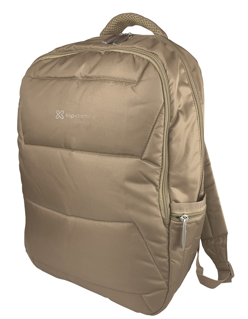 Klip Xtreme - Notebook carrying backpack - 15.6" - 1200D Nylon - Khaki - Two Compartments