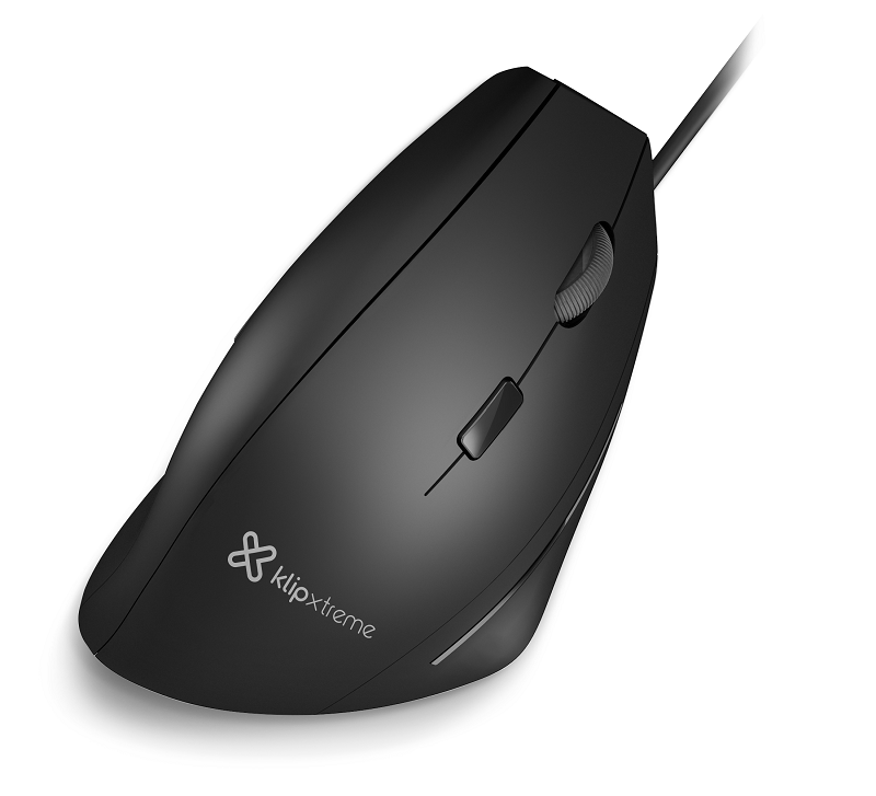 Klip Xtreme - Mouse - USB - Wired - Black - Ultra ergonomic