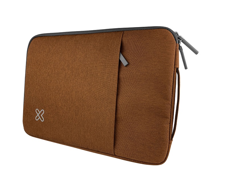 Klip Xtreme - Notebook sleeve - 15.6" - Polyester - Brown - with Pocket