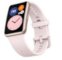 Huawei Watch Fit - Oro rosa - reloj inteligente con correa - silicona - rosa sakura - tamaño de la muñeca: 110-190 mm - pantalla luminosa 1.64" - 4 GB - Bluetooth - 21 g
