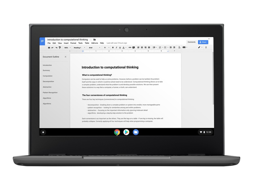 Lenovo 100e Chromebook (2nd Gen) AST 82CD - A4 9120C / 1.6 GHz - Chrome OS - 4 GB RAM - 32 GB eMMC - 11.6" TN 1366 x 768 (HD) - Radeon R4 - Wi-Fi, Bluetooth - negro - kbd: EE. UU.