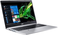 Acer A5 - Notebook - 15.6" - Intel Core i5 1035G - 8 GB - 256 GB SSD - Windows 10 Home - Silver - Spanish - 1-year warranty