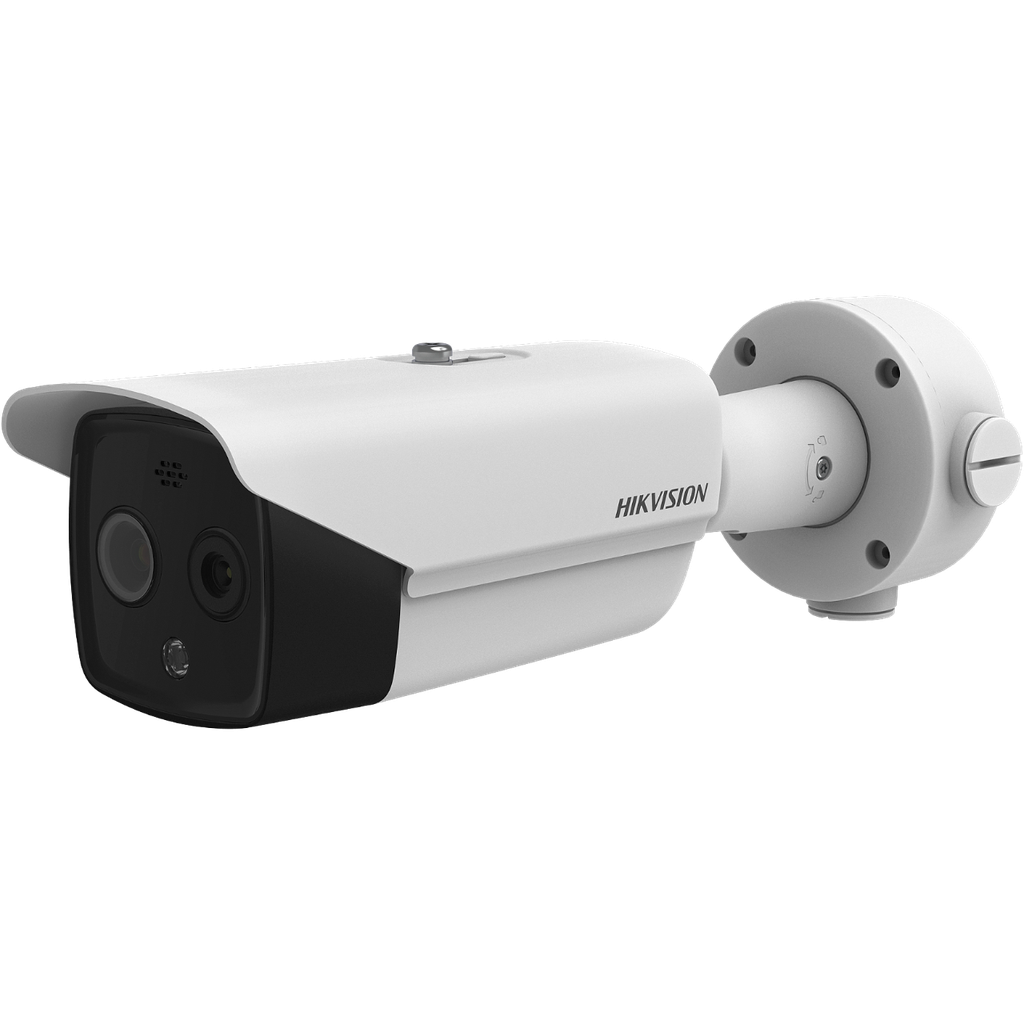 Hikvision DeepinView Thermal & Optical Network Bullet Camera DS-2TD2617-10/PA - Cámara de videovigilancia de red/térmica - color (Día y noche) - 2688 x 1520 (óptico) / 160 x 120 (térmico) - focal fijado - audio - compuesto - LAN 10/100 - MJPEG, H.264, H.265 - CC 12 V/PoE Clase 3