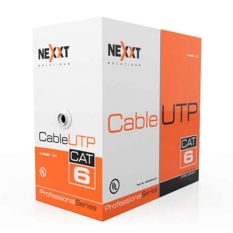Nexxt Solutions Infrastructure - Bulk cable - UTP - 100 m - RJ-45 a  - Gray - Cat6 4P CM 100m