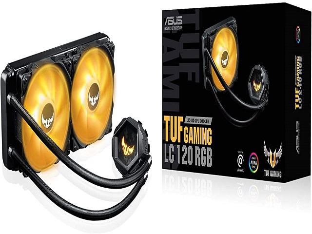 ASUS TUF Gaming LC 240 RGB - Sistema de refrigeración líquida del procesador - (para: LGA1156, LGA1366, LGA1155, LGA1150, LGA1151, AM4, LGA1200) - aluminio - 120 mm