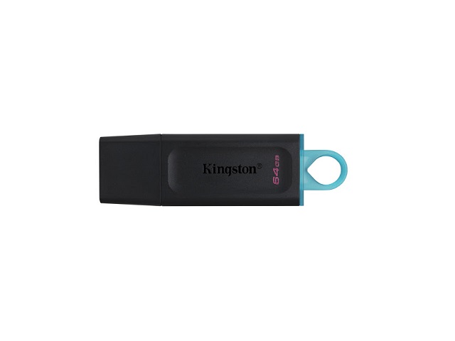 Kingston DataTraveler Exodia - Unidad flash USB - 64 GB - USB 3.2 Gen 1 - negro con turquesa